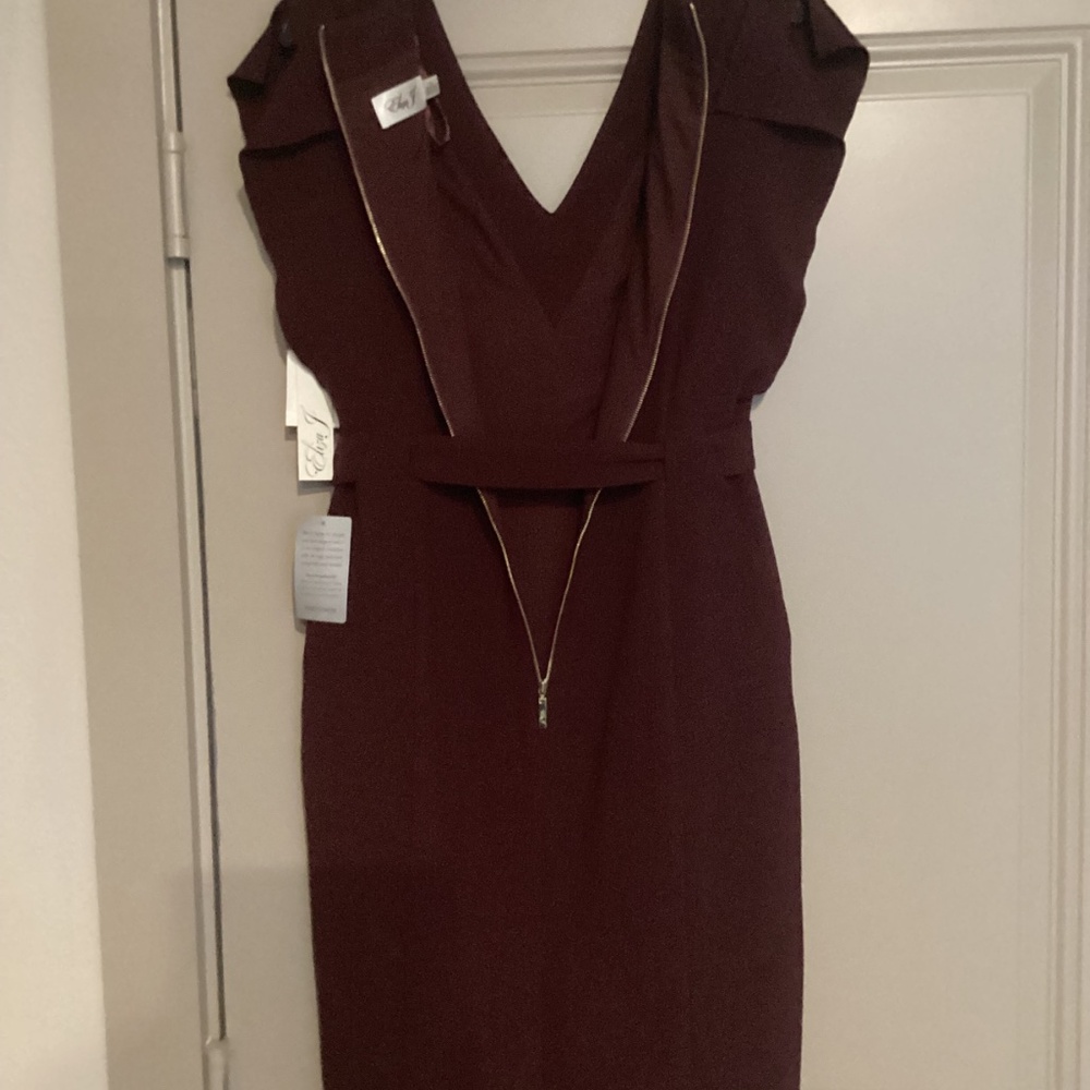 Eliza J Ruffle Sleeve Sheath Dress, size 10 - Picture 7 of 11